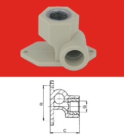 PPR Nástěnné koleno DN 20x1/2 levé   219020L